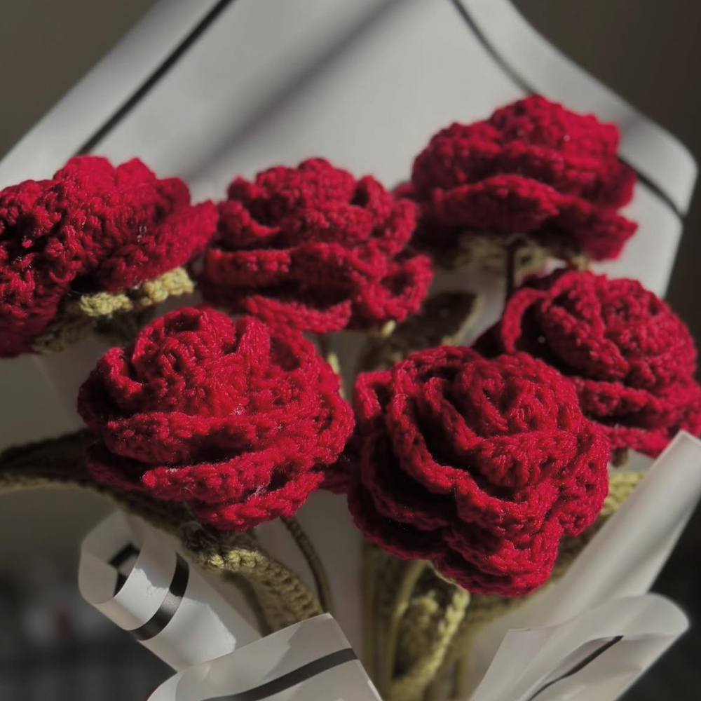 Crochet Roses Bouquet